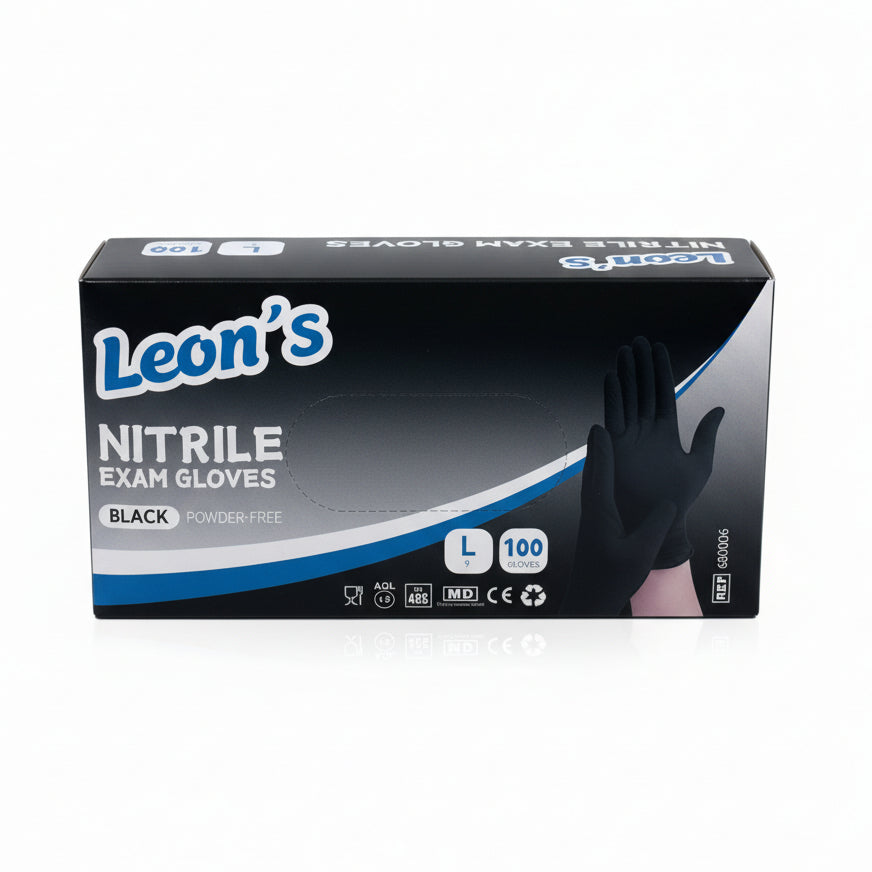 Nitril Rukavice Crne 100/1